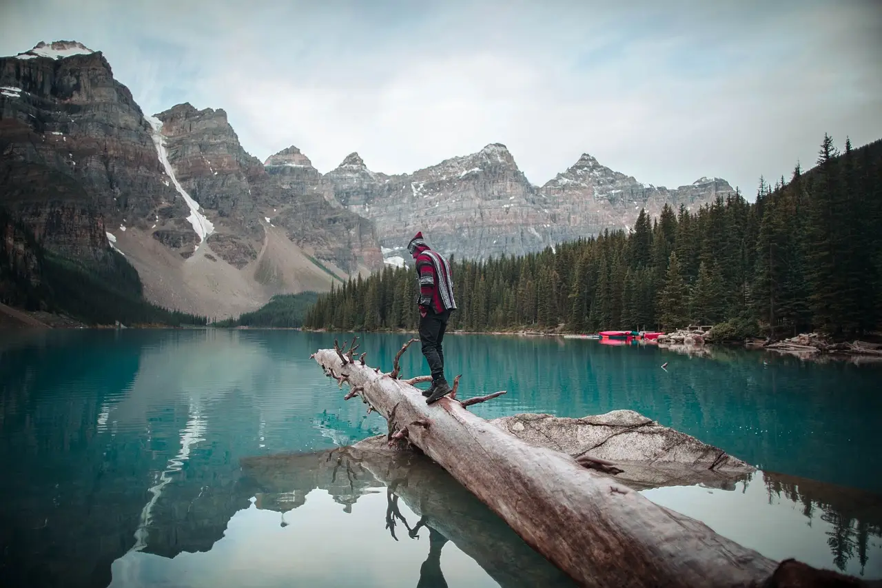 lake, mountains, reflection